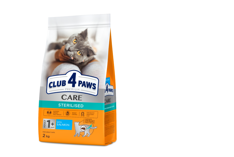 CLUB 4 PAWS Adult Cats Sterilised Salmon