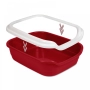 «Comfort» Туалет для котів, бордовий, фото 3