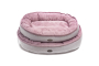Donut Soft Touch Pink Овальний лежак для собак, фото 2