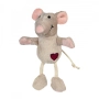 Mouse with heart Іграшка Мишка з серцем для котів