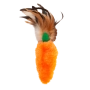 Refillables Carrot Feather Іграшка для котів, морква з пір'ям, фото 2