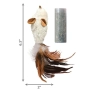 Refillables Feather Mouse Іграшка для котів, Миша з пір'ям, фото 3