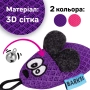 Іграшка для котів, фіолетова мишка з дзвіночком, фото 2