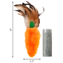 Refillables Carrot Feather Іграшка для котів, морква з пір'ям, фото 3