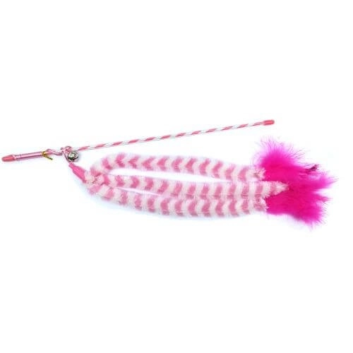 Wand with fur tail - іграшка для котів паличка з хутряним хвостом