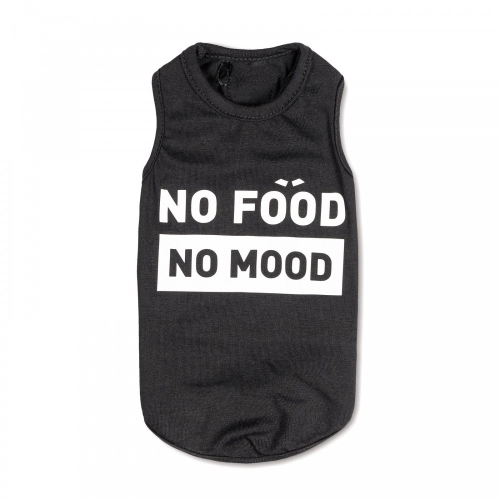 Борцівка «No food-no mood» для собак, чорна
