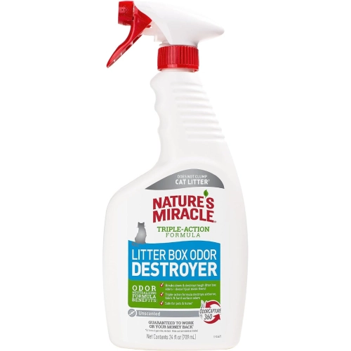 Nature's Miracle Litter Box Odor Destroyer Знищувач плям і запахів туалету для котів