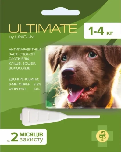 ULTIMATE - краплі від бліх, кліщів, вошей та власоїдів для собак