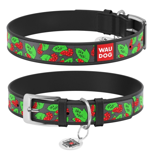 WAUDOG Design "Калина" Нашийник для собак, шкіряний