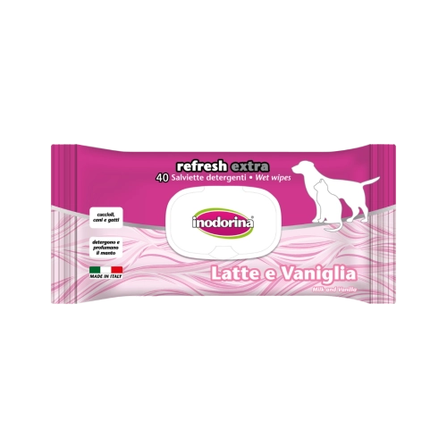 Extra Latte e Vaniglia вологі серветки з молоком та ваніллю