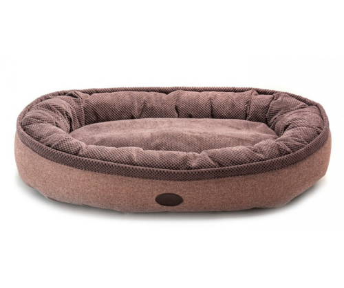 Donut Soft Touch Brown Овальний лежак для собак