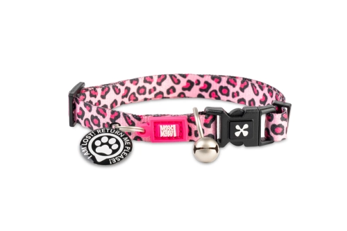 Smart ID Cat Collar Leopard Pink Нашийник для котів