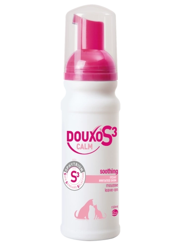 Douxo S3 Calm Mousse Мус з високою концентрацією офітріуму для котів  та собак з чутливою, сверблячою або подразненою шкірою