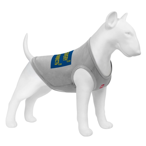 WAUDOG Clothes Майка "Сміливість" для собак, сіра