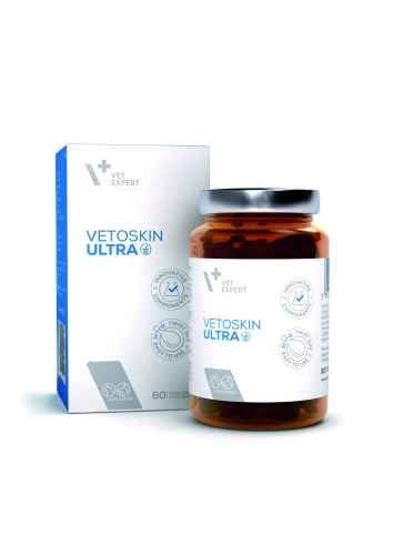 VetoSkin Ultra Нутрицевтична добавка для комплексної підтримки і регенерації шкіри і шерсті у котів і собак