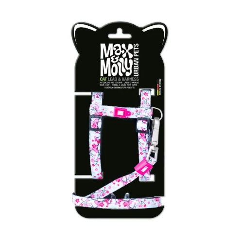 Harness/Leash Set Cherry Bloom Набір шлеї та повідця для котів