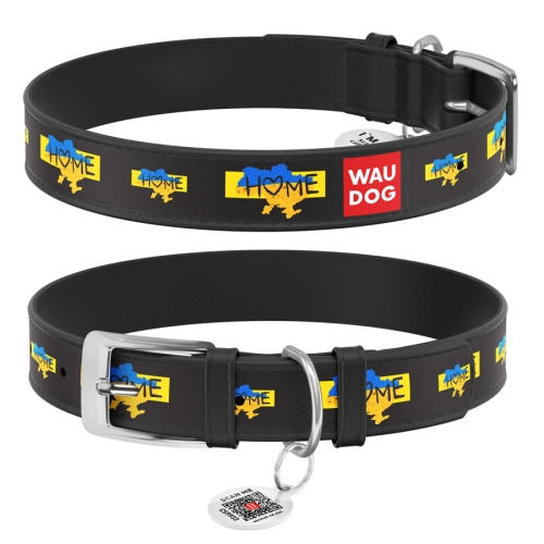 WAUDOG Design  "Дім" Нашийник для собак, шкіряний