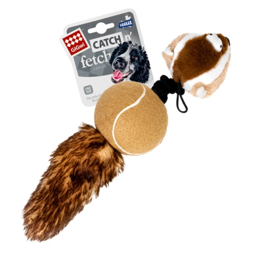 Catch & fetch Іграшка для собак, Борсук з 2-ма пищалками, 32 см