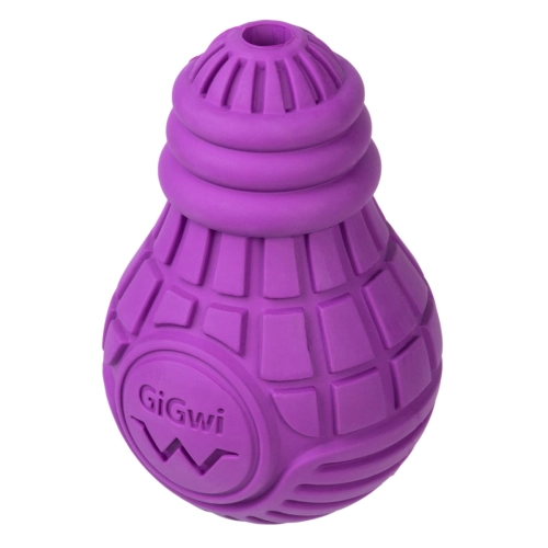 Bulb Rubber Іграшка для собак, Лампочка резинова, фіолетова