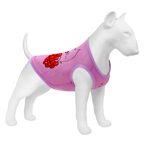 WAUDOG Clothes Майка "Калина" для собак, рожева