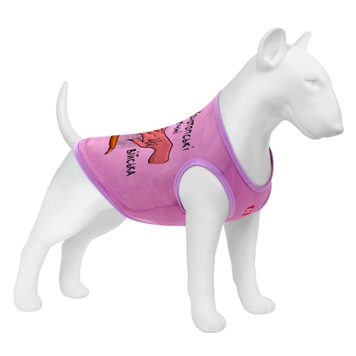 WAUDOG Clothes Майка "Конотопські магічні війська" для собак, рожева