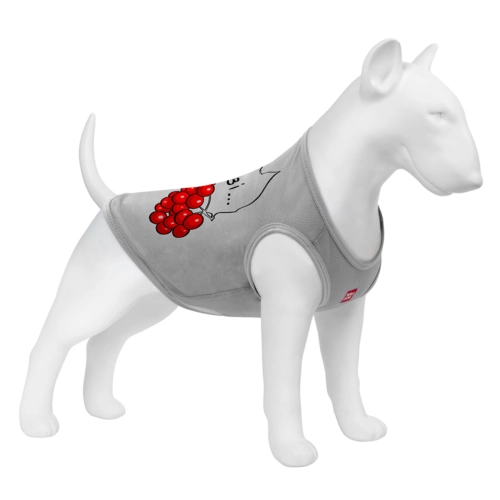 WAUDOG Clothes Майка "Калина" для собак, сіра