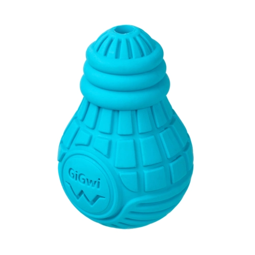 Bulb Rubber Іграшка для собак, Лампочка резинова, блакитна