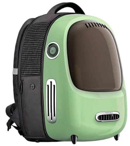 Breezy2 Smart Cat Carrier Green Рюкзак-переноска для котів і собак вагою до 8 кг
