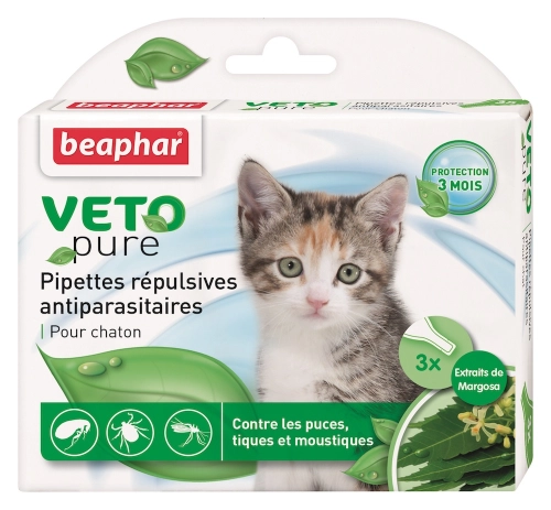 Bio Spot On Veto pure Краплі від бліх, кліщів та комарів для кошенят