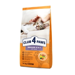 Adult Cats Indoor 4 in 1 with Lamb - сухий корм з ягням для котів без доступу на вулицю