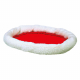 Лежанки - Cuddly Bed Лежак двухсторонний для собак, белый/красный