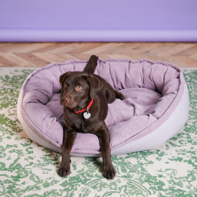 Для собак - Donut Soft Touch Pink Овальный лежак для собак
