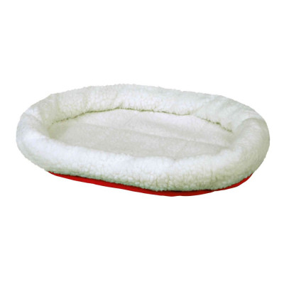 Лежанки - Cuddly Bed Лежак двухсторонний для собак, белый/красный